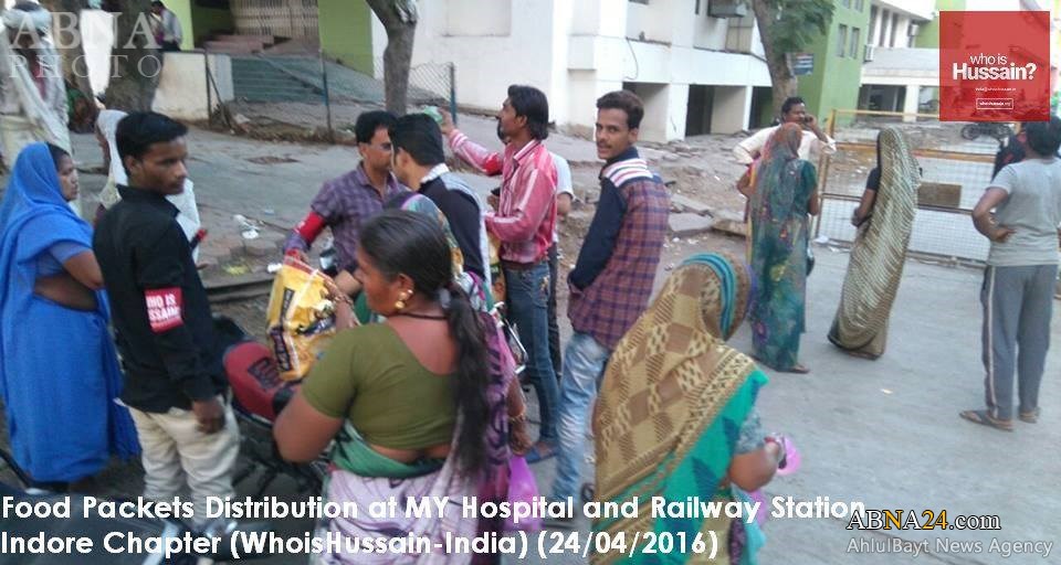 کمک به نیازمندان توسط سازمان "حسین کیست" در شهر ایندور هندوستان + تصاویر